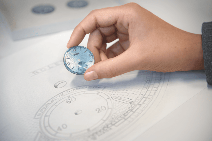 Rolex watch design and drawing