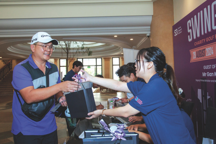 registration at golf event